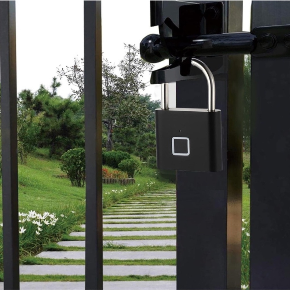 K712 BIOLOQ Hardened Fingerprint Biometric Padlock Keyless Biometric Gate Locks - Picture 2 of 4